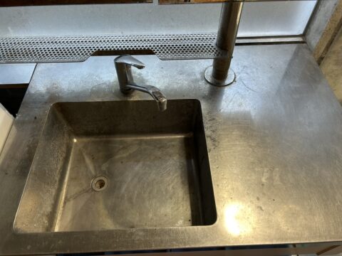 キッチン・流し台　ステンレス研磨　鹿児島市西坂元町